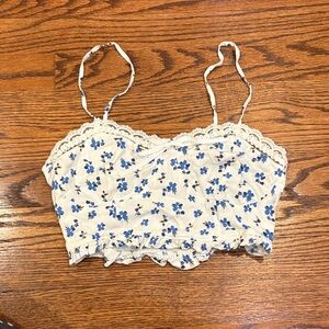 Floral Lace Cropped Top